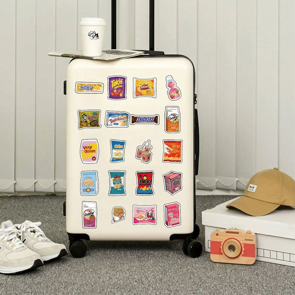 Thumbnail: 60Pcs Snack Pack Style A Sticker Set - Foodie Decor for Journals & Crafts Record
