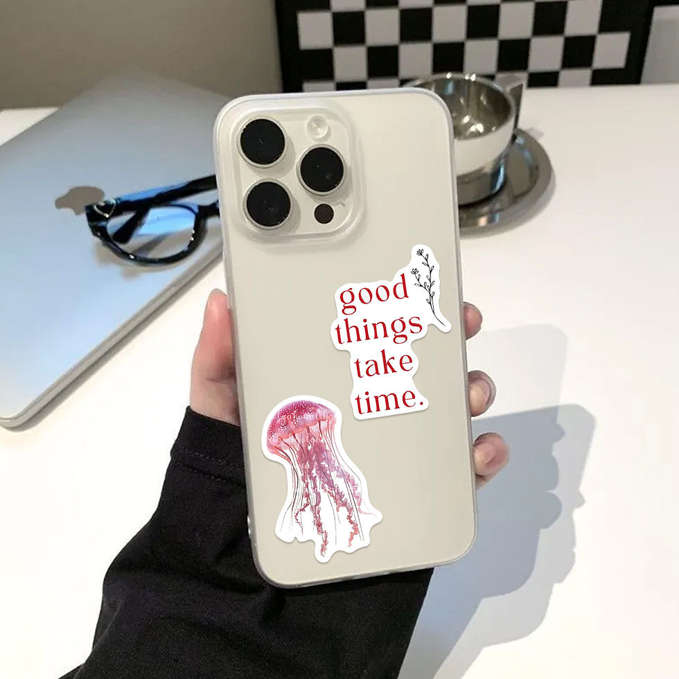Thumbnail: 50/100PCS Cartoon Pink Stickers, Painted Graffiti, Notebook Stationery, Computer