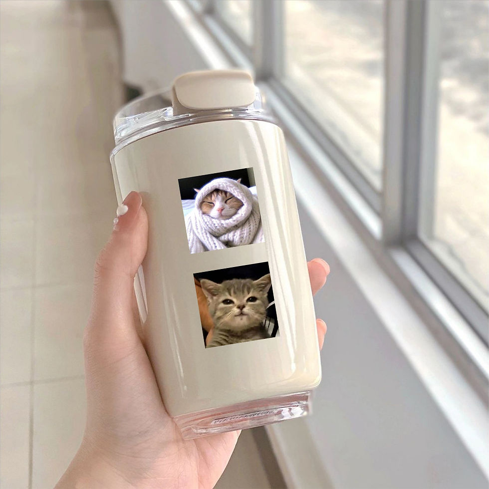 Thumbnail: 59 Blurry Kitten Stickers - Cute Cat Decals for DIY Decor & Crafts RecordingYour