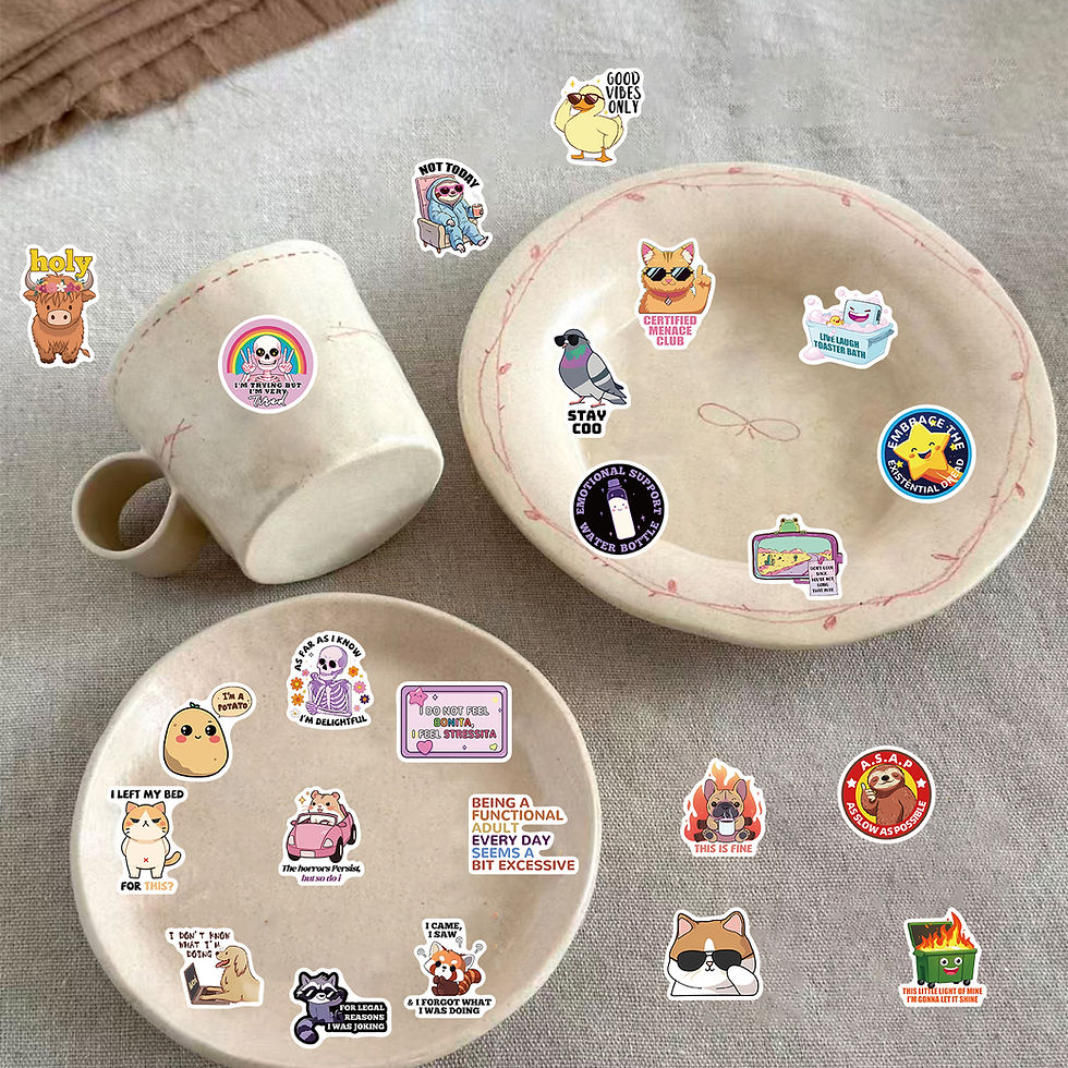 Thumbnail: 50PCS Delulu Is the Solulu Stickers Decorative Aesthetic Skateboard Art Picture 