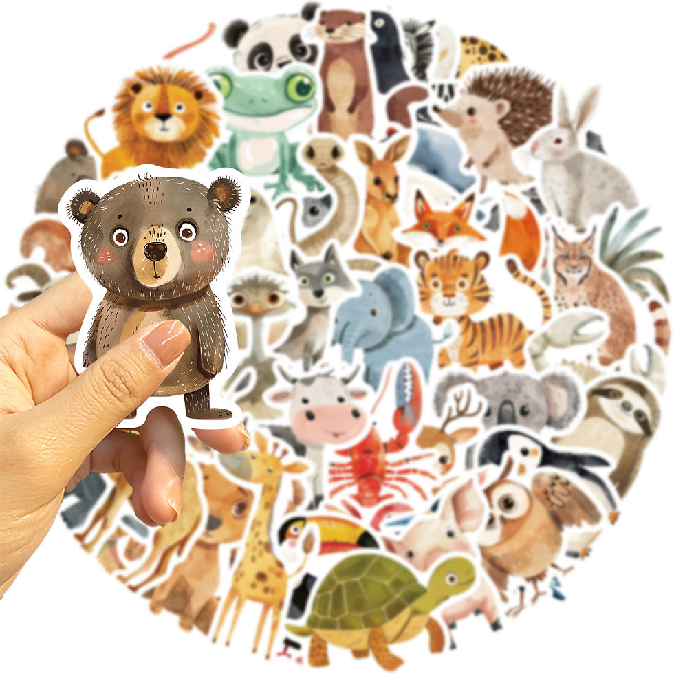 Thumbnail: 50pcs Cute Childrens Book Paintings Stickers Vinyl Waterproof Stickers for Kids 