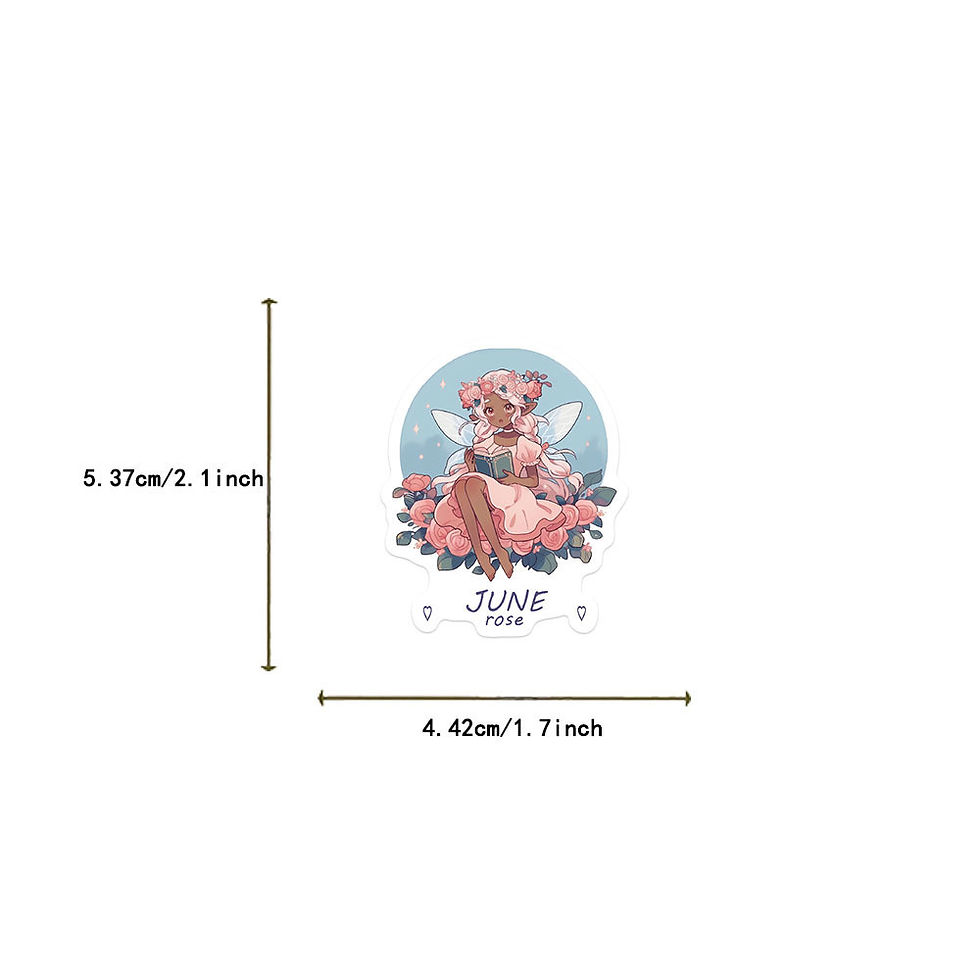 Thumbnail: 50Piece Set No Duplicates:Elegant Romantic Graffiti Flower Fairy Series Stickers