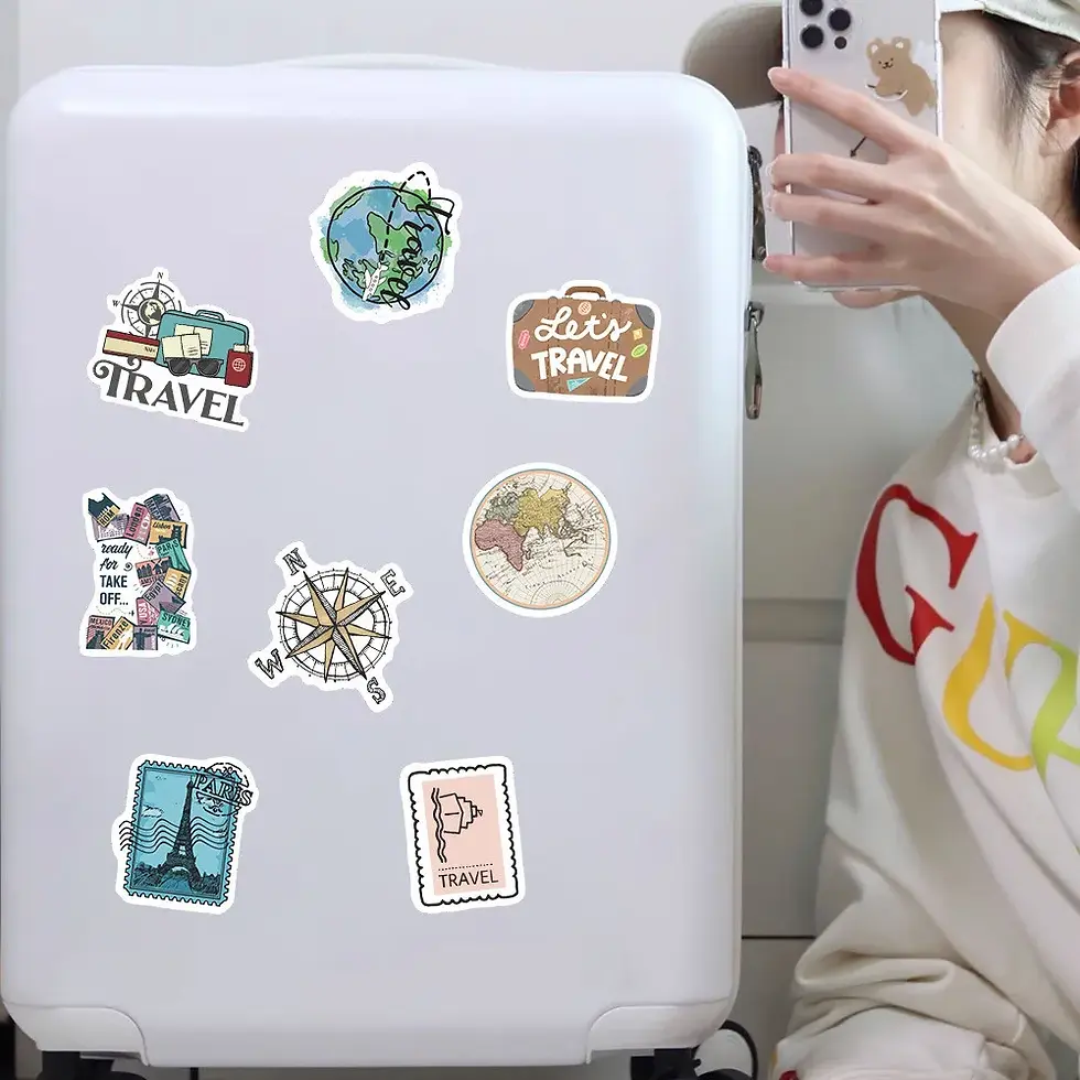 Thumbnail: 50-Piece Outdoor Travel Cartoon Graffiti Stickers Waterproof Decorative Decals f