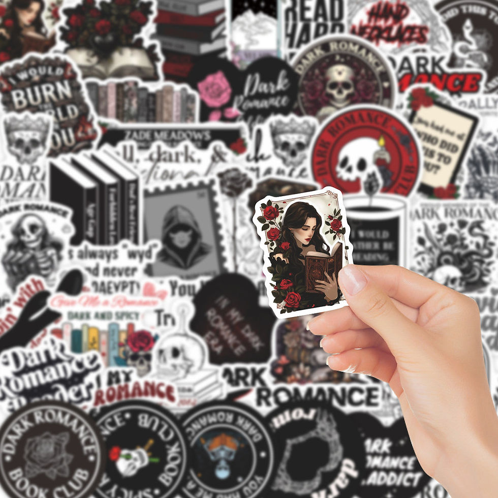 Thumbnail: 50Pcs Dark Romantic Literature Graffiti Stickers Waterproof DIY Luggage Notebook