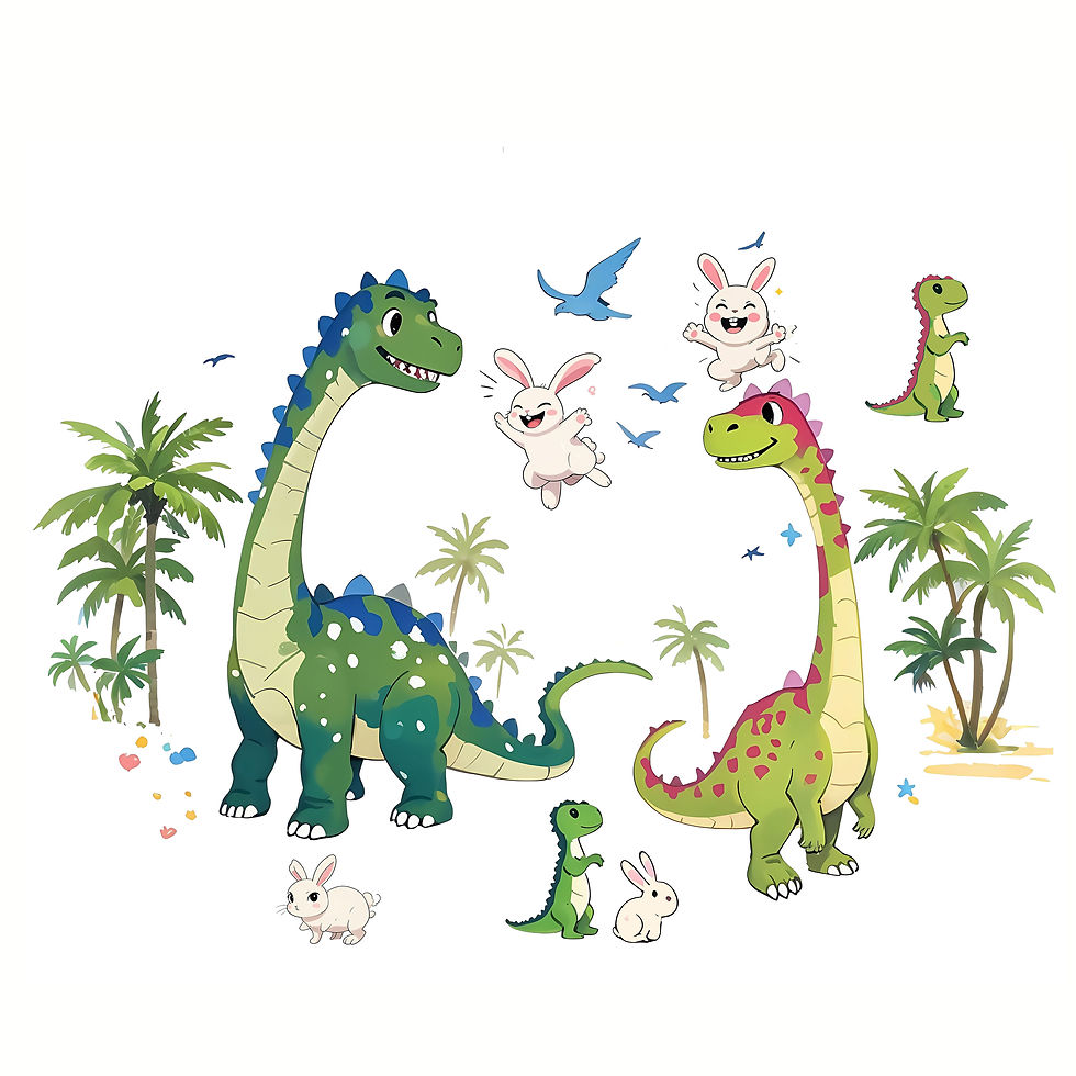 Thumbnail: Large Dinosaur Room Wall Stickers Removable Self-Adhesive Bedside Classroom Deco