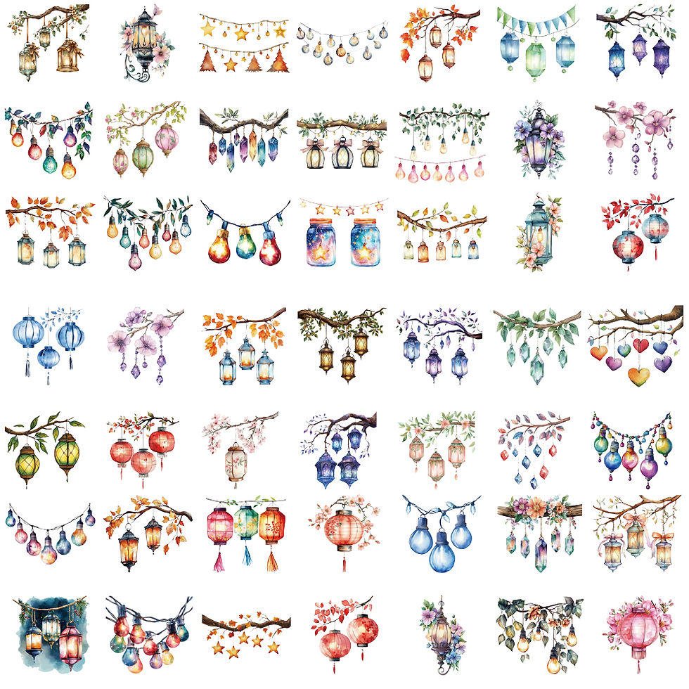 Thumbnail: 50/100PCS Magic Witch Stickers Aesthetic Scrapbook Love Phone DIY Waterproof Lap
