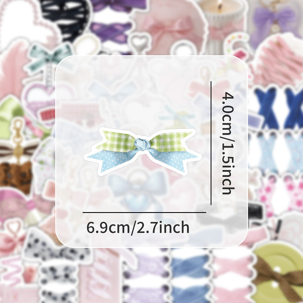 Thumbnail: Bow Element Decorative Stickers 53 Sheets for Journal Diary Planner DIY Craft St