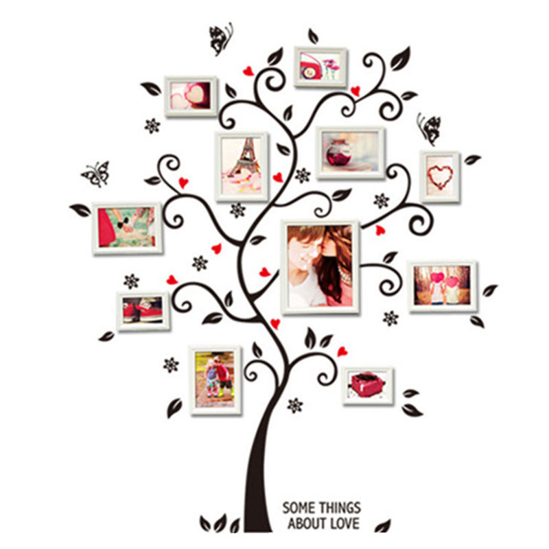 Thumbnail: DIY Family Photo Frame Tree Wall Sticker Home Decor Living Room Bedroom Wall Dec