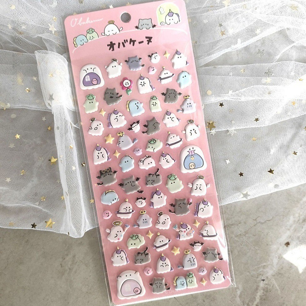 Thumbnail: 3D Authentic Youyou Family Stereo Stickers (4 Pieces) Kids' Reward Cartoon Gift 