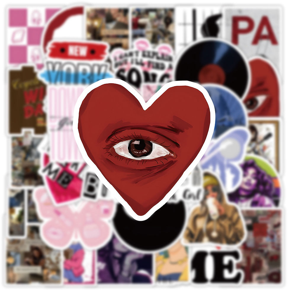 Thumbnail: 53PCS Urban Girl Stickers - Waterproof DIY Decor for Journal, Notebook & Craft P
