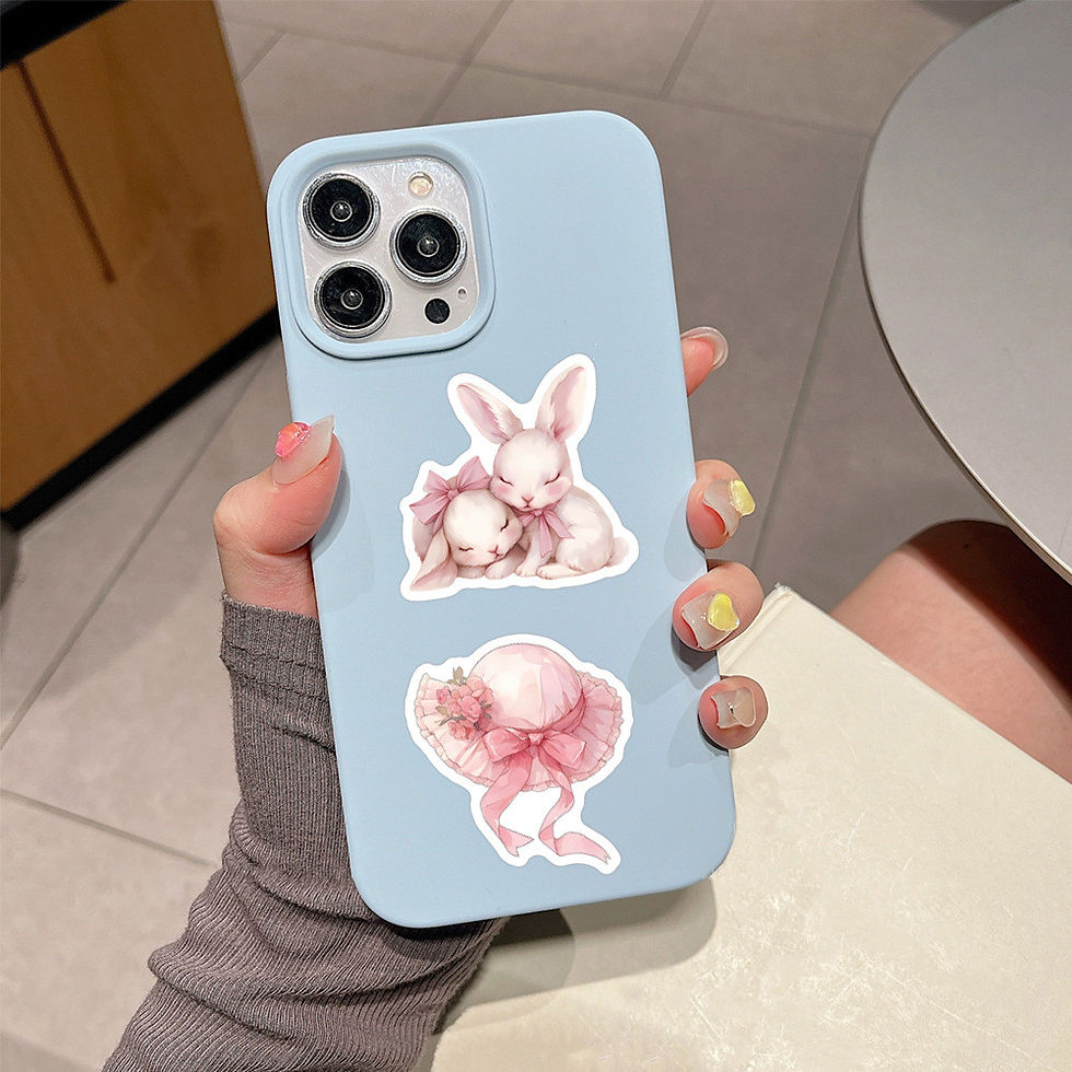 Thumbnail: 60 Pieces New Style Pink Coquette Graffiti Stickers DIY Cartoon Decals for Skate