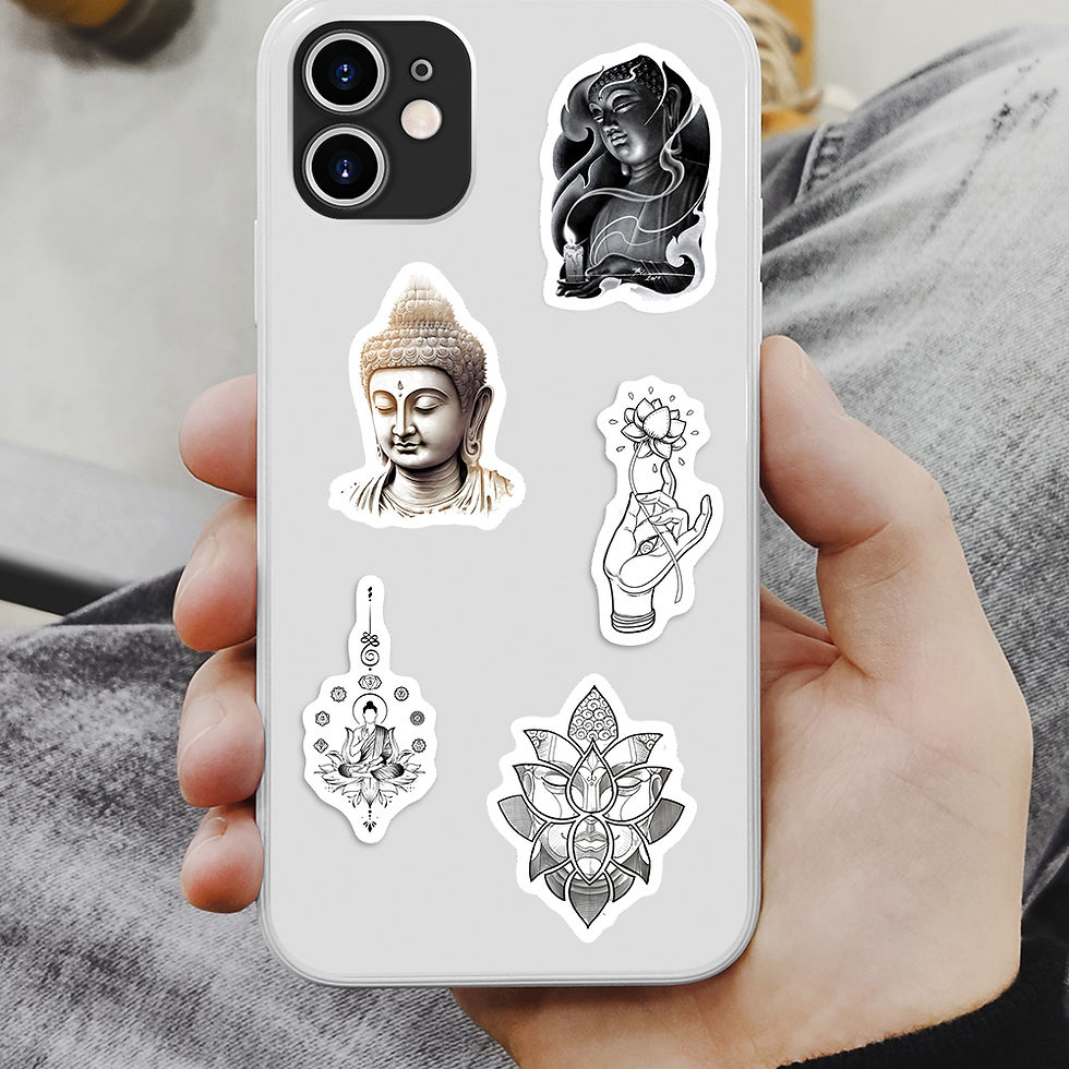 Thumbnail: Buddha Stickers Yoga Sakyamuni Bodhisattva DIY Toys Gift Decoration Decal for La