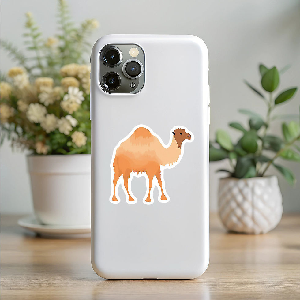 Thumbnail: 50PCS Kids' Hand-Drawn Animal Graffiti Stickers - Waterproof Decor for Water Cup