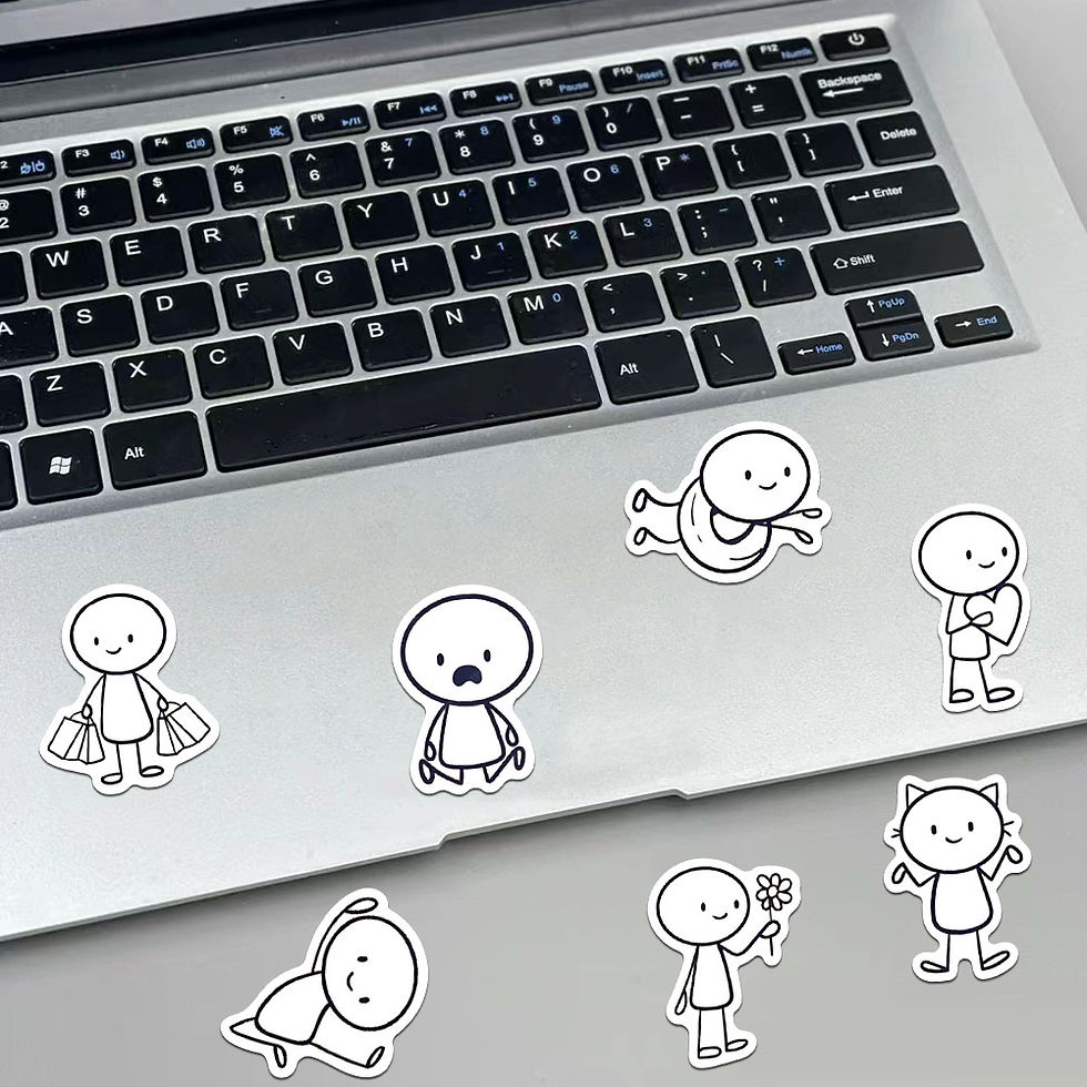 Thumbnail: 66Pcs Chibi Cartoon Figures Stickers - Preschool Kids Journal Drawing Creative D