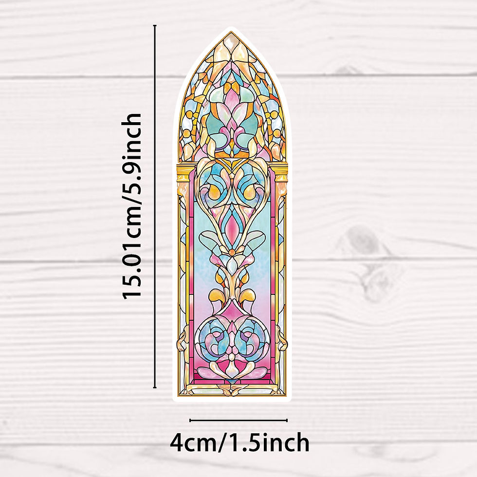 Thumbnail: 30/60/90PCS Baroque Church Bookmark Nostalgia Readers For Book Marker Coffee Off