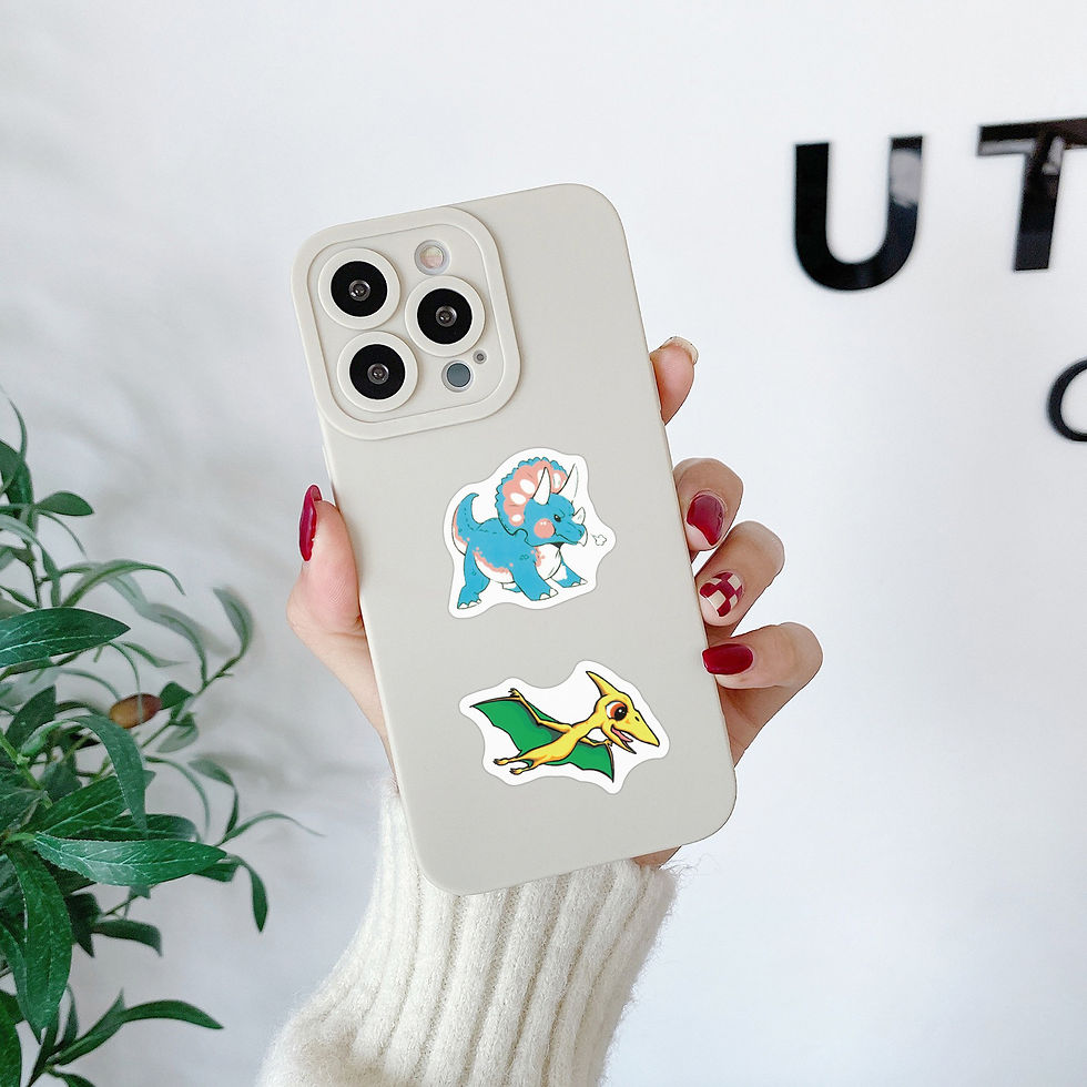 Thumbnail: 500pcs/roll Animal Reward Stickers Cute Watercolor Dinosaur Sticker Tape Self-ad