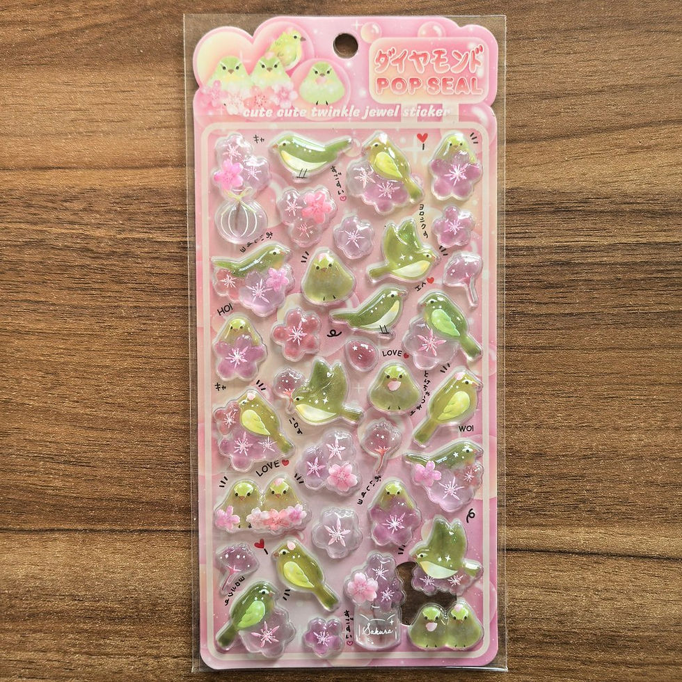 Thumbnail: 4Pcs/Set Shiny Crystal Decorative Stickers Cute Animal Flower Embellishments for