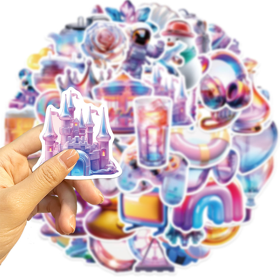 Thumbnail: 50PCS Cartoon 3D Gift Stickers DIY Diary Laptop Luggage Skateboard Aesthetic Scr