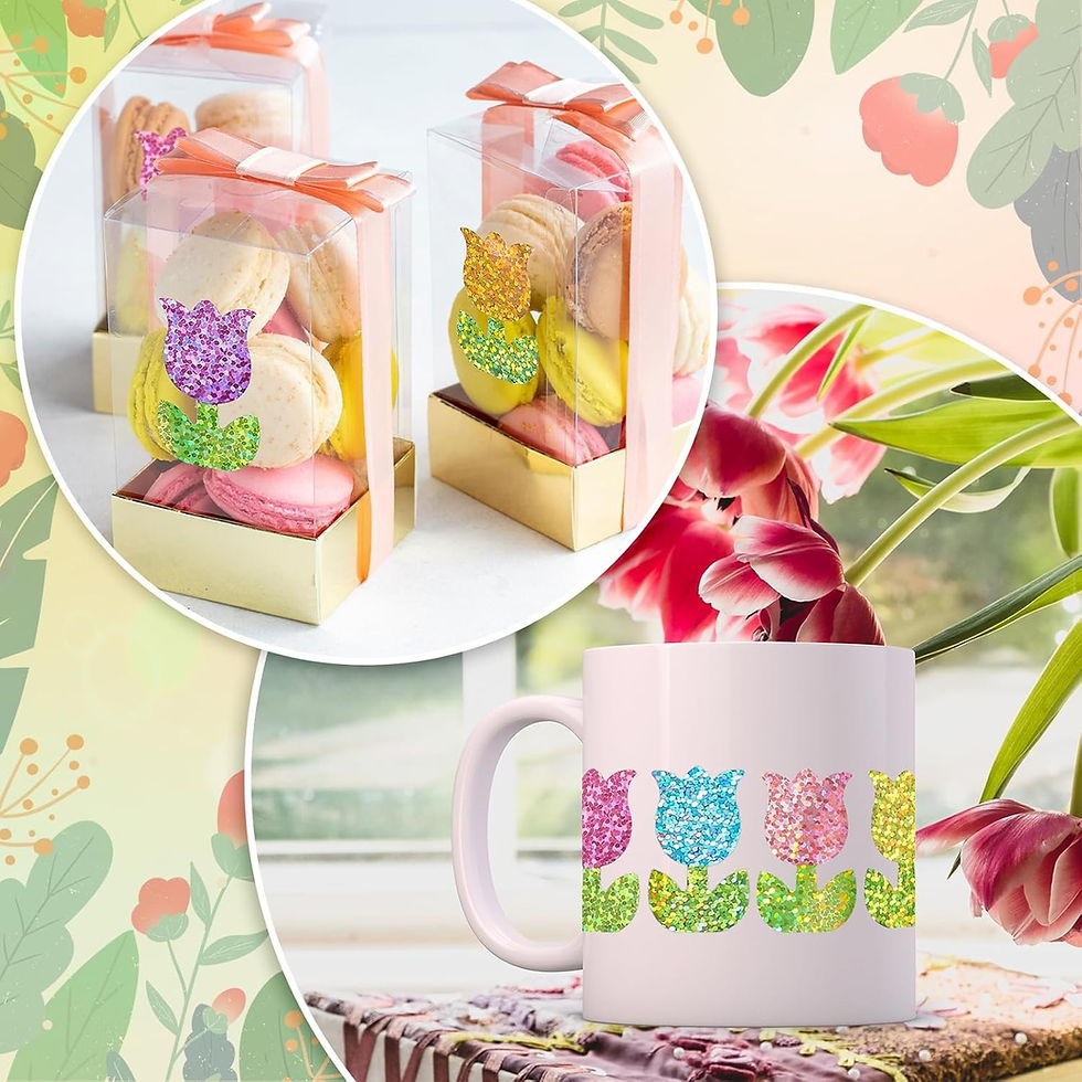 Thumbnail: 100-500pcs Glittering Flower Sticker Party Gift Wrapping Label Sticker Children 