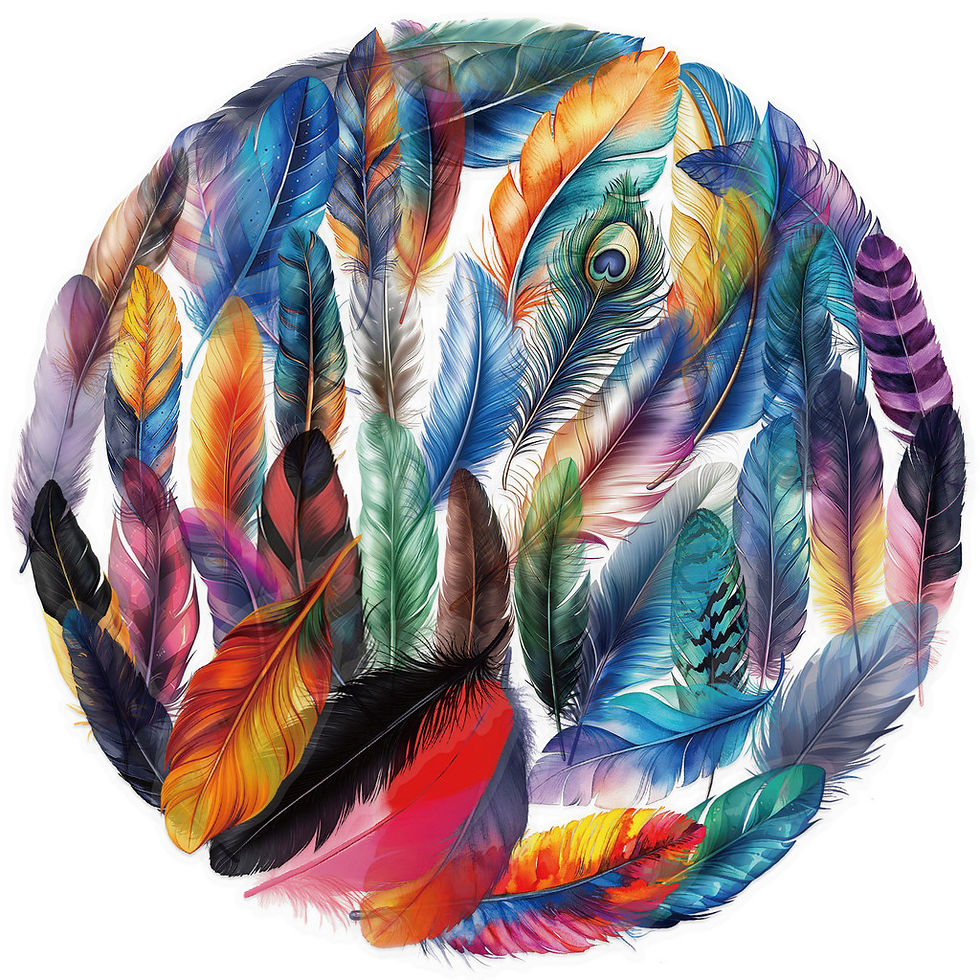 Thumbnail: 50 Pieces Cartoon Feather Sticker Pack - Waterproof Clear PET, Decor for Journal
