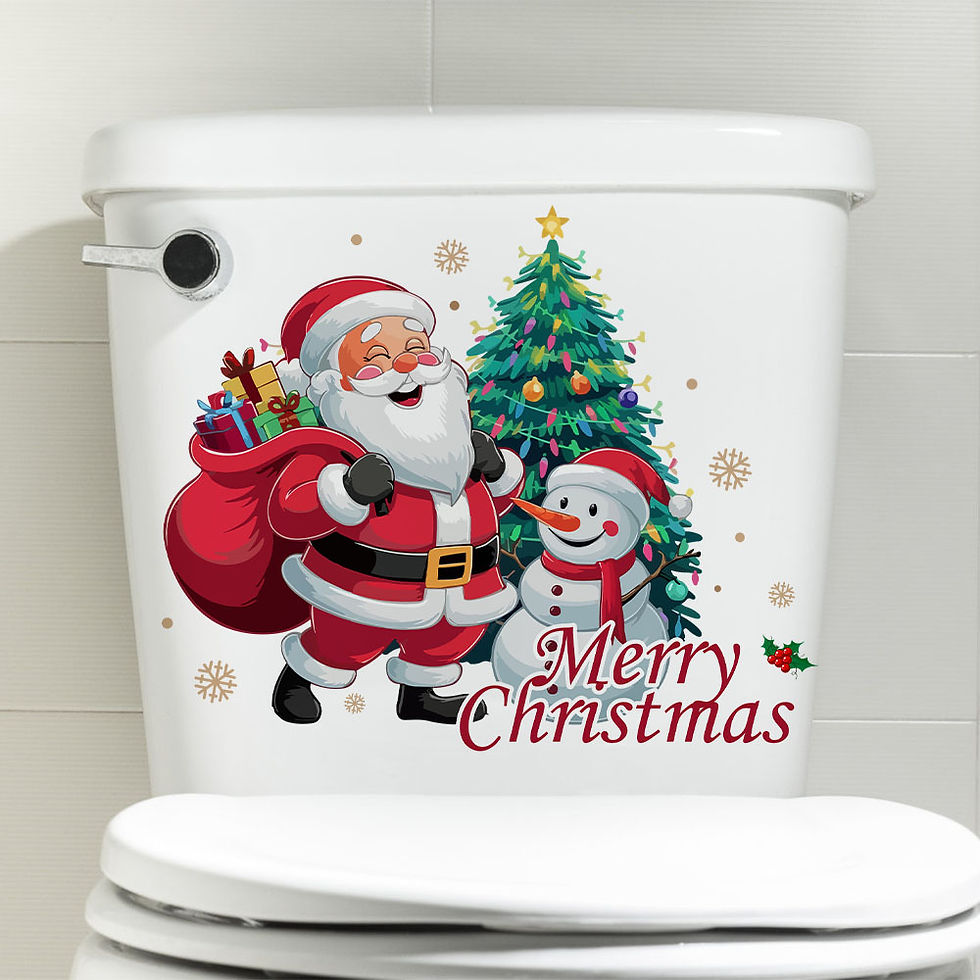 Thumbnail: New Creative Gift Delivery Santa Claus Christmas Festival Stickers Room Living R
