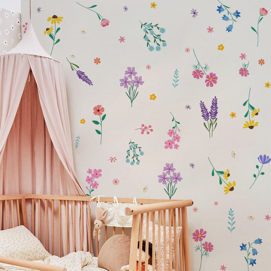 Thumbnail: Green Leaves Plant Branch Wall Sticker Bedroom Living Room Background Decoration