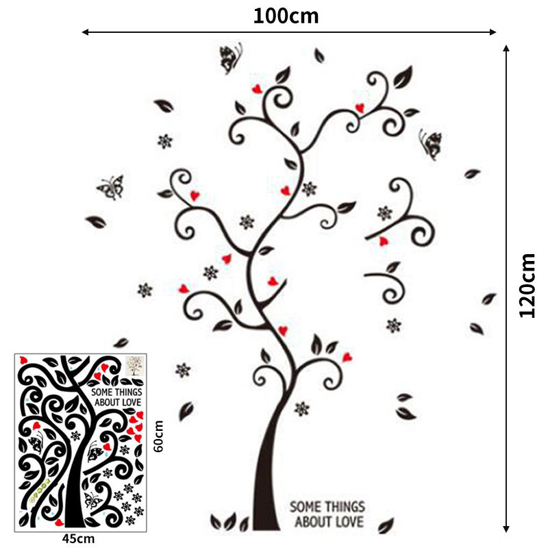 Thumbnail: DIY Family Photo Frame Tree Wall Sticker Home Decor Living Room Bedroom Wall Dec