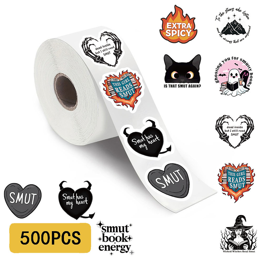 Thumbnail: 500Pcs/Roll Smut Print Sticker Aesthetic Inspirational Waterproof Landscape Lapt