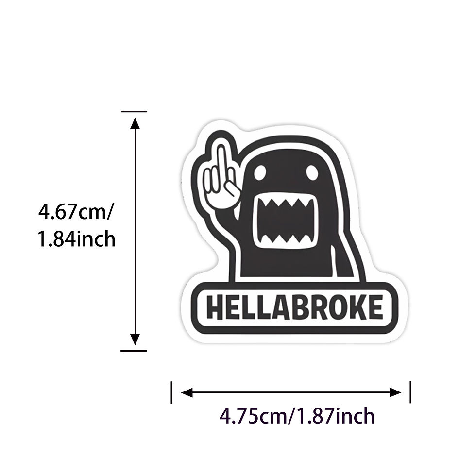 Thumbnail: 50PCS JDM Racing Car Brand Modification Waterproof Stickers DIY Skateboard Motor
