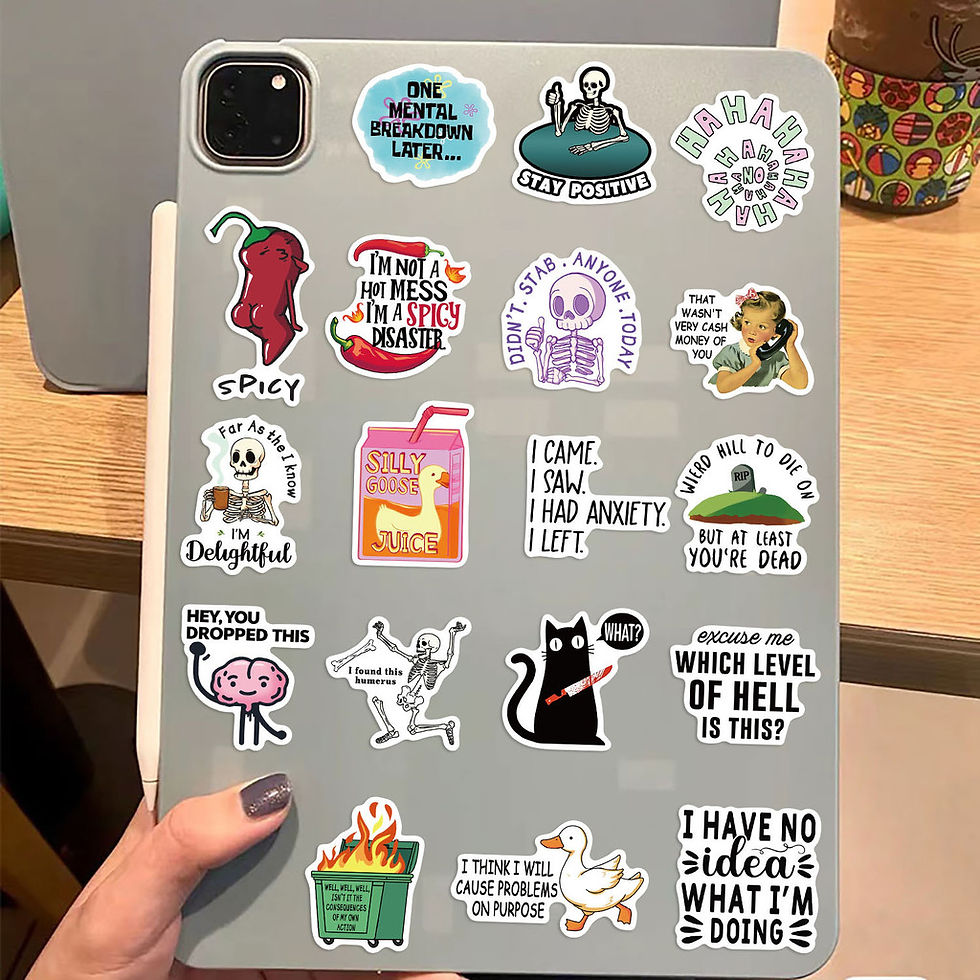 Thumbnail: 50PCS Cartoon Snarky MEME Graffiti Stickers for Bicycle Hand Account Pencil Case