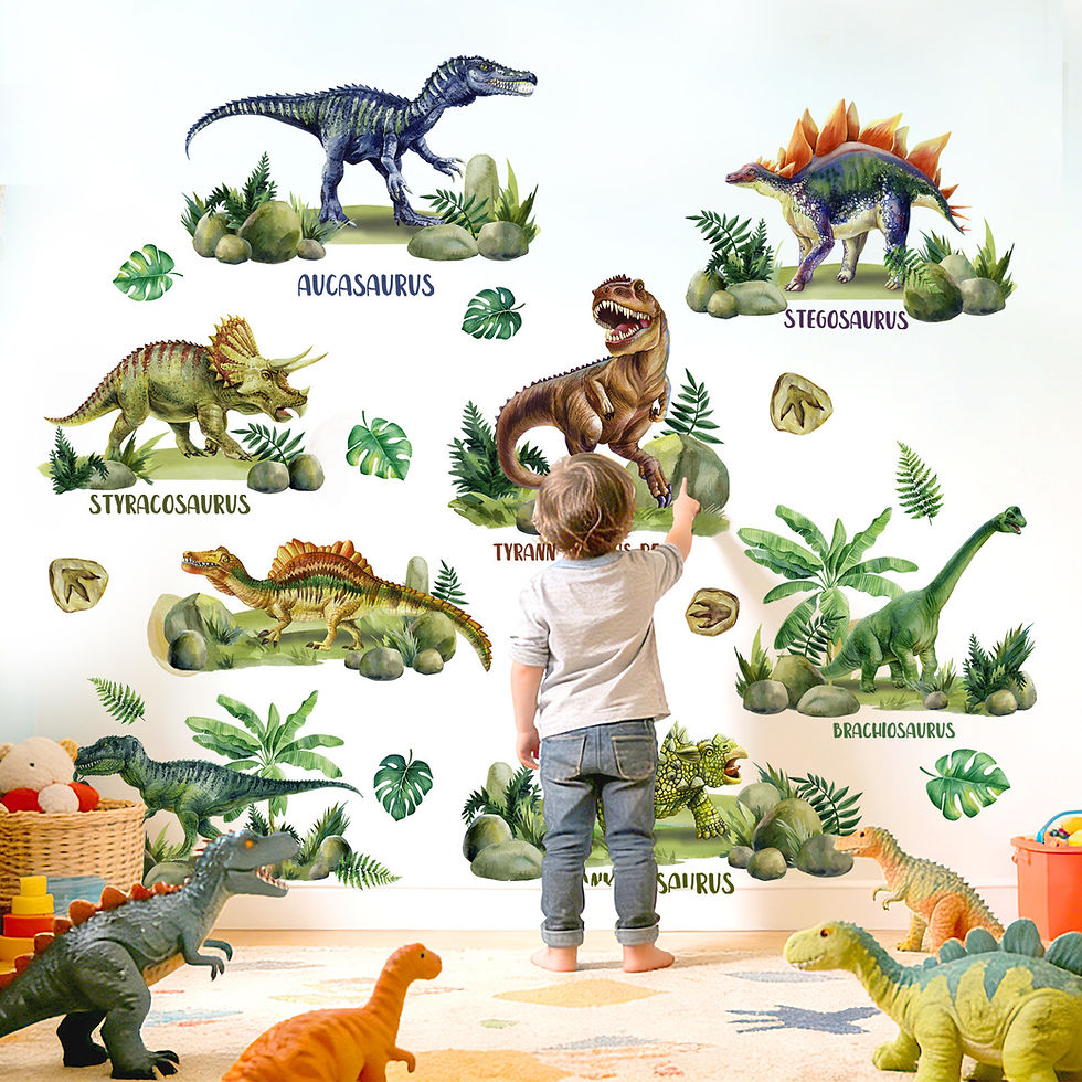 Thumbnail: Horrible Dinosaur Wall Stickers For Children's Room Kids Bedroom Baby Room Decor