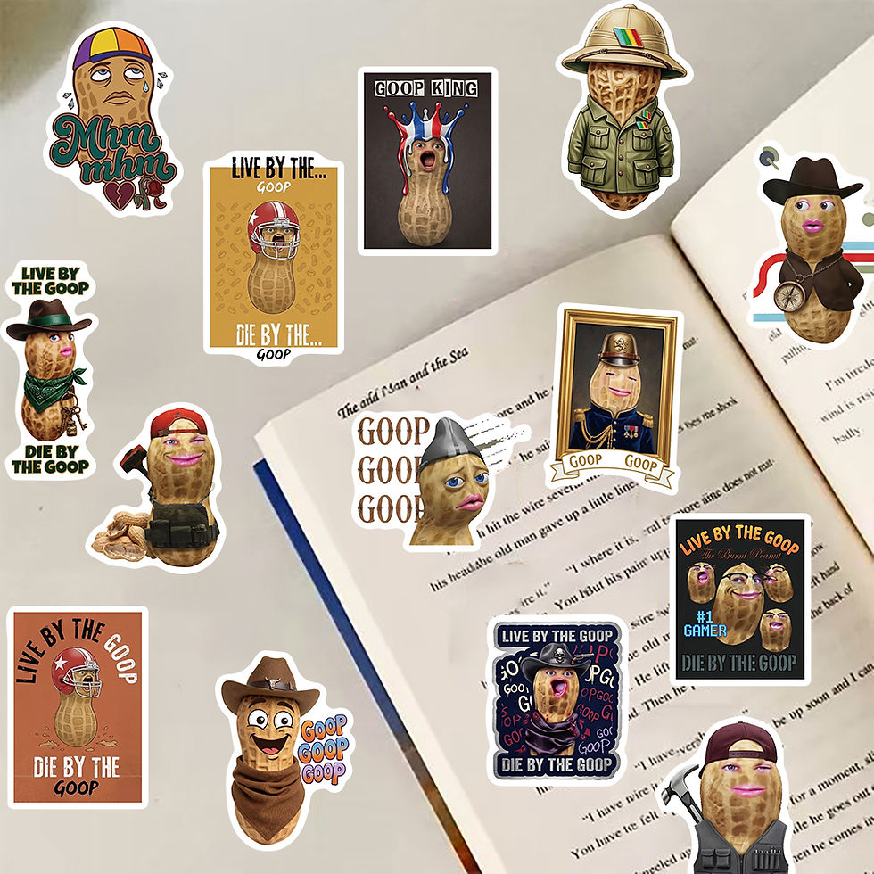 Thumbnail: 50PCS The Burnt Peanut Sticker Notebook Laptop Phone Case Guitar Graffiti Cup Ph