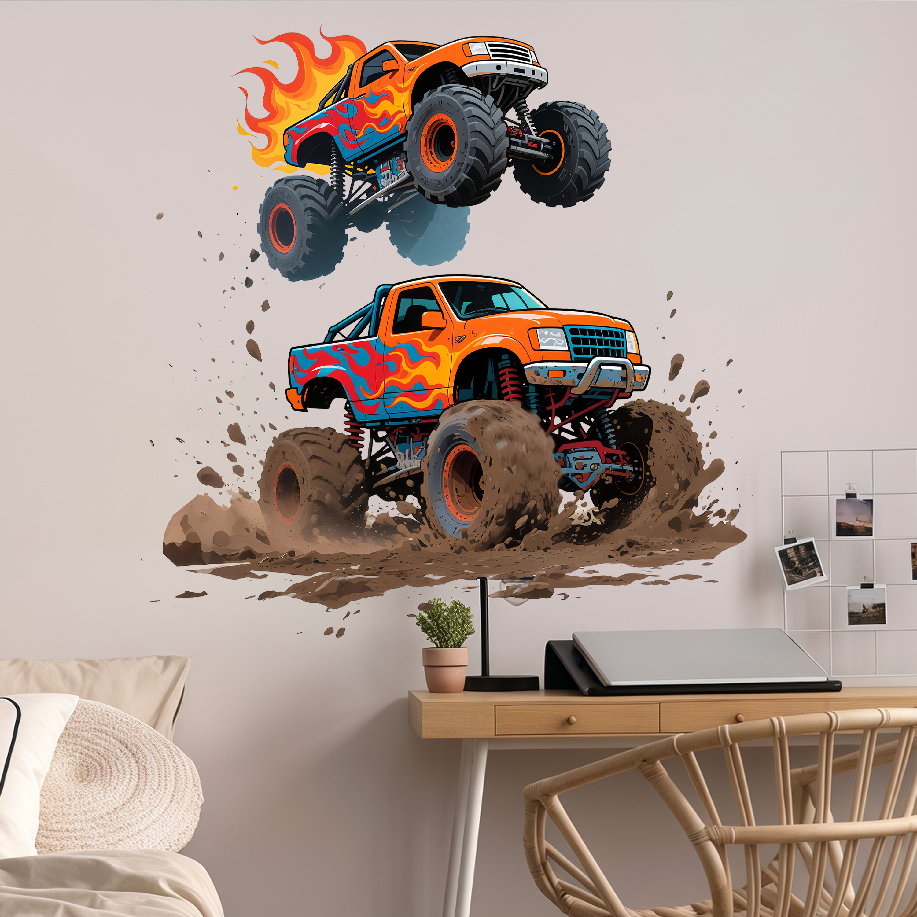 Desert off-road vehicle wall sticker cross-border sticker removable wall sticker