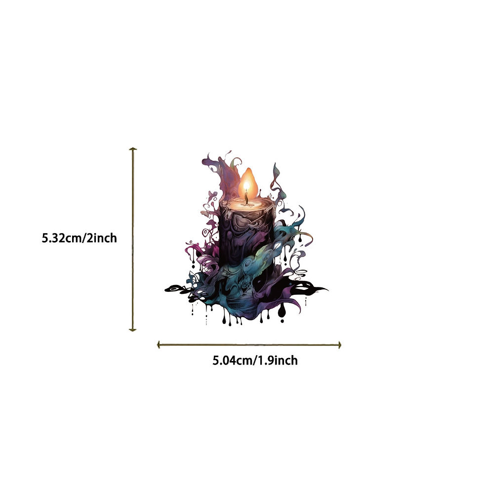 Thumbnail: 50/100PCS Realistic Witch  Waterproof Stationery Graffiti Stickers Decor Guitar 
