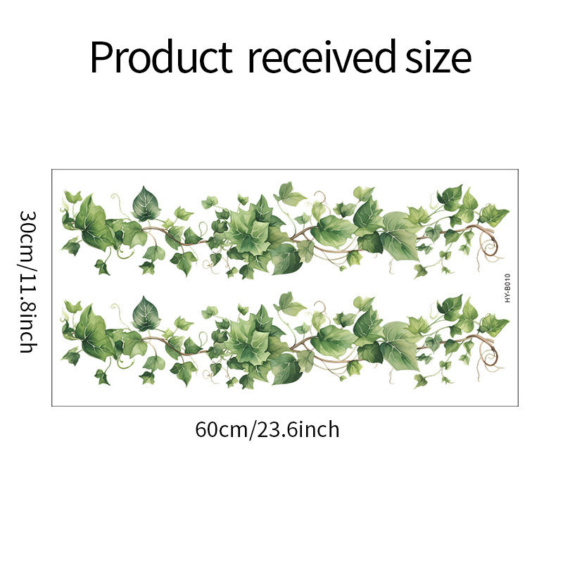 Thumbnail: Green Leaf Vine Wall Sticker Home Decoration Waterproof Self-adhesive Stickers B
