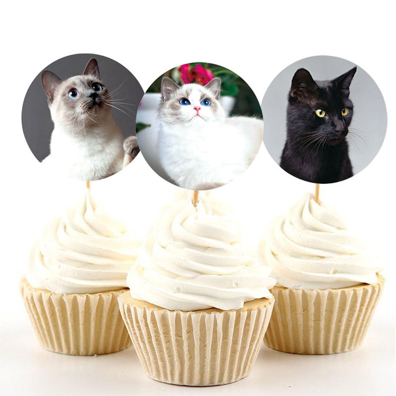 Thumbnail: 100-500pcs Creative Animals Cat Stickers 2.5CM/1inch Labels Reward Sticker For S