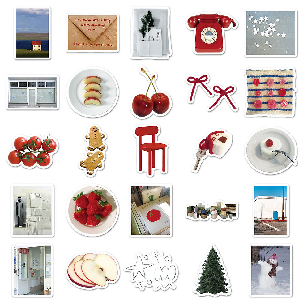 Thumbnail: 50Pcs Creamy Korean INS Style Stickers Aesthetic Pastel Decor for Notebook/Guka 