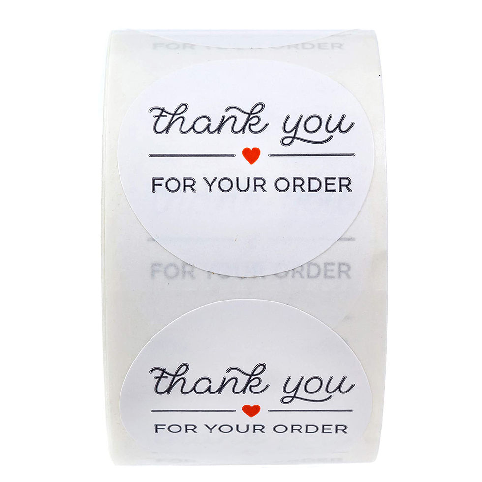 Thumbnail: 100-500pcs Round Thank You Stickers for Envelope Seal Labels Gift Packaging deco