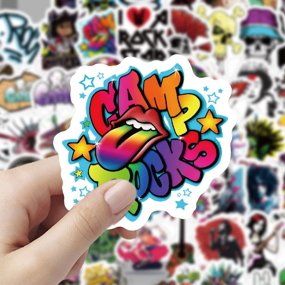 Thumbnail: 60PCS Cartoon Hip Hop Rock Goth Graffiti Stickers for Bicycle Hand Account Penci