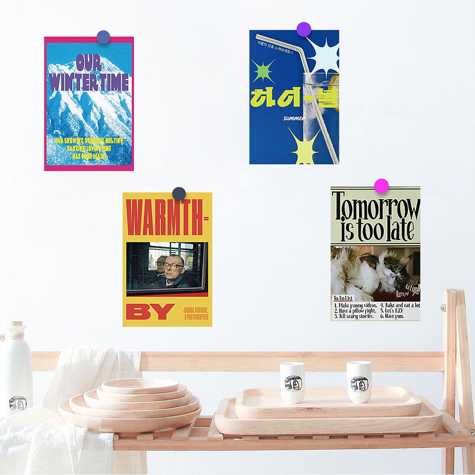 Thumbnail: 10PCS Retro Polaroid Stickers Posters Original Gift Coffee Skateboard Living Car
