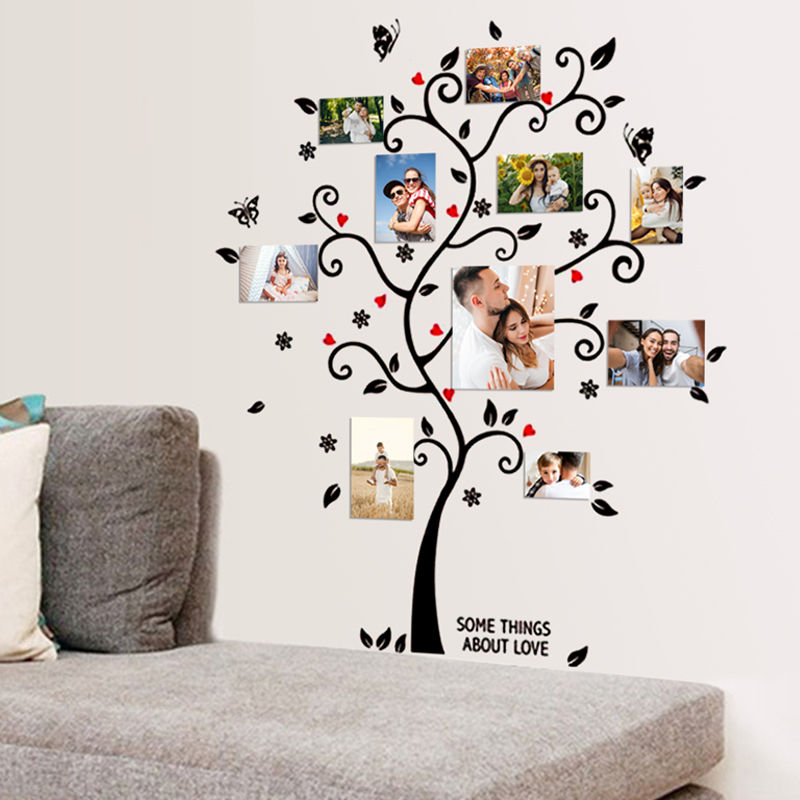 Thumbnail: DIY Family Photo Frame Tree Wall Sticker Home Decor Living Room Bedroom Wall Dec