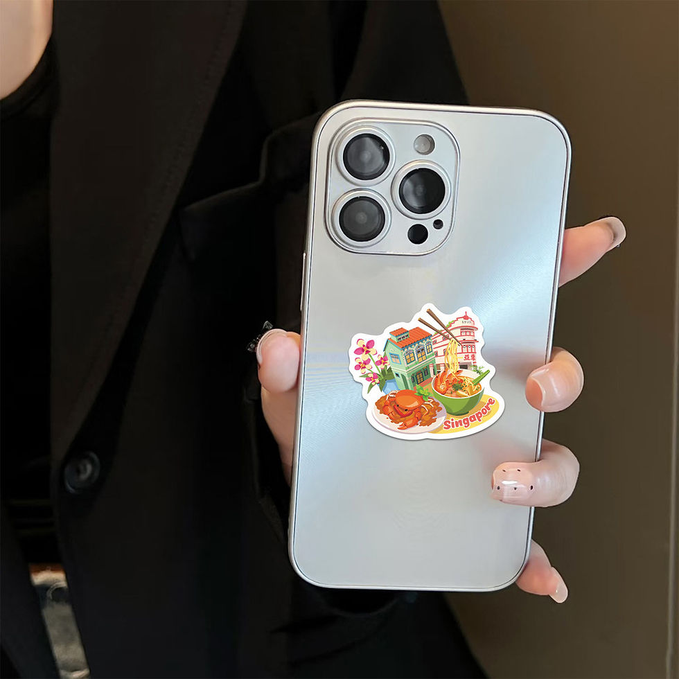Thumbnail: 50Pcs Singapore Landmark Cartoon Waterproof Stickers Luggage Stationery DIY Deca