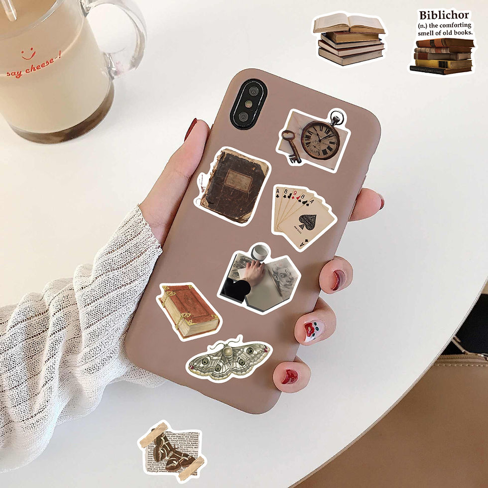 Thumbnail: 50PCS Dark Academia Stickers Nostalgia Gift Cafe DIY Laptop Phone Luggage Guitar