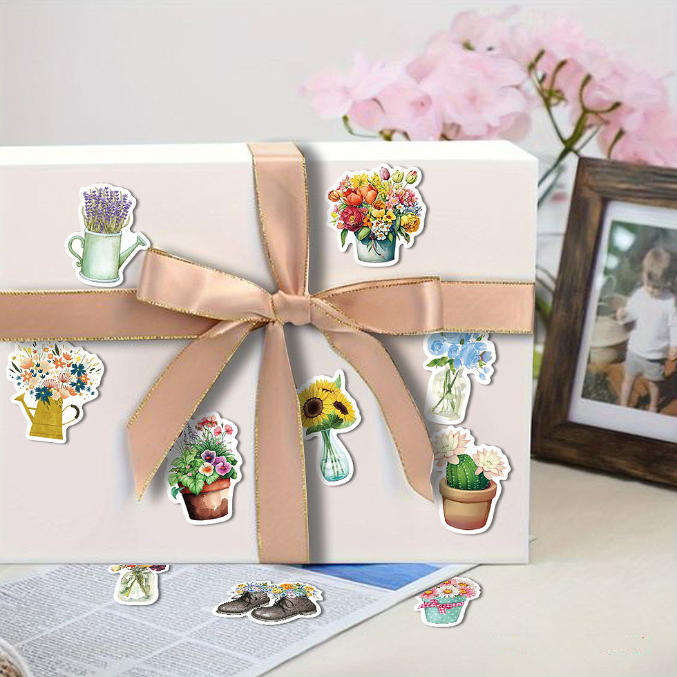 Thumbnail: 100PCS INS Flower Girl Creative Stickers - Waterproof DIY Decor for Guitar, Note