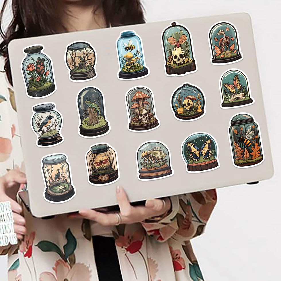 Thumbnail: 50 Pcs Cartoon Mystery Bottles, Biological Graffiti Stickers Guitar Notebook Lug