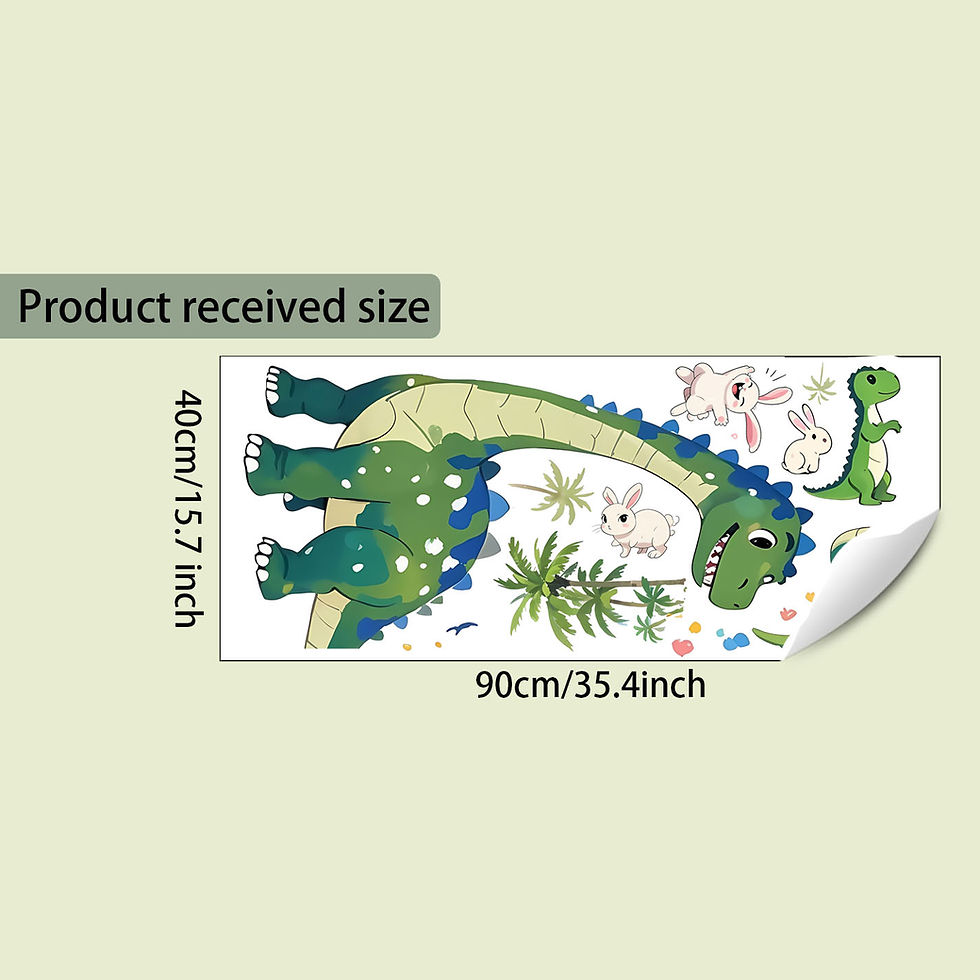 Thumbnail: Large Dinosaur Room Wall Stickers Removable Self-Adhesive Bedside Classroom Deco