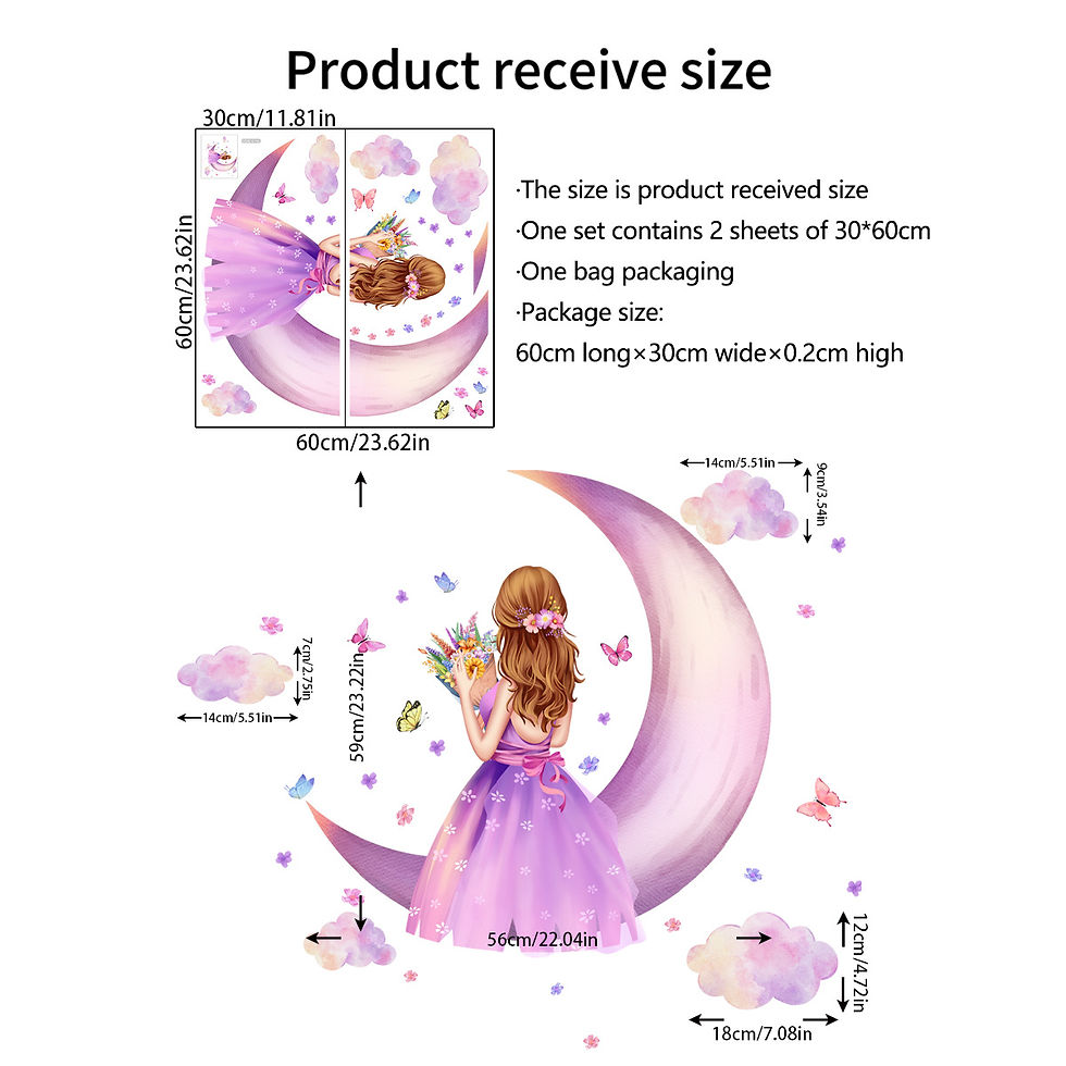 Thumbnail: Cute Butterfly girl flower living room decorative stickers Girl Room Children be