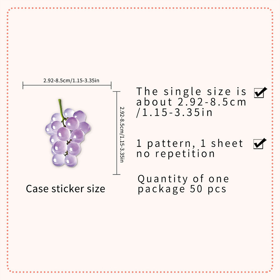 Thumbnail: 50-Piece Sparkling Transparent Stickers Fresh Cute Fruit Rainbow Graffiti Waterp
