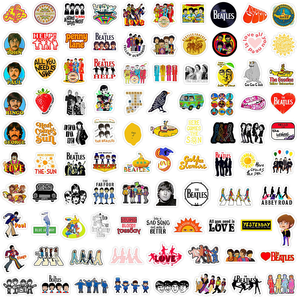 Thumbnail: 125Pcs The Beatles Season 2 Rock Mini Stickers DIY Ornament For Phone Notebook J