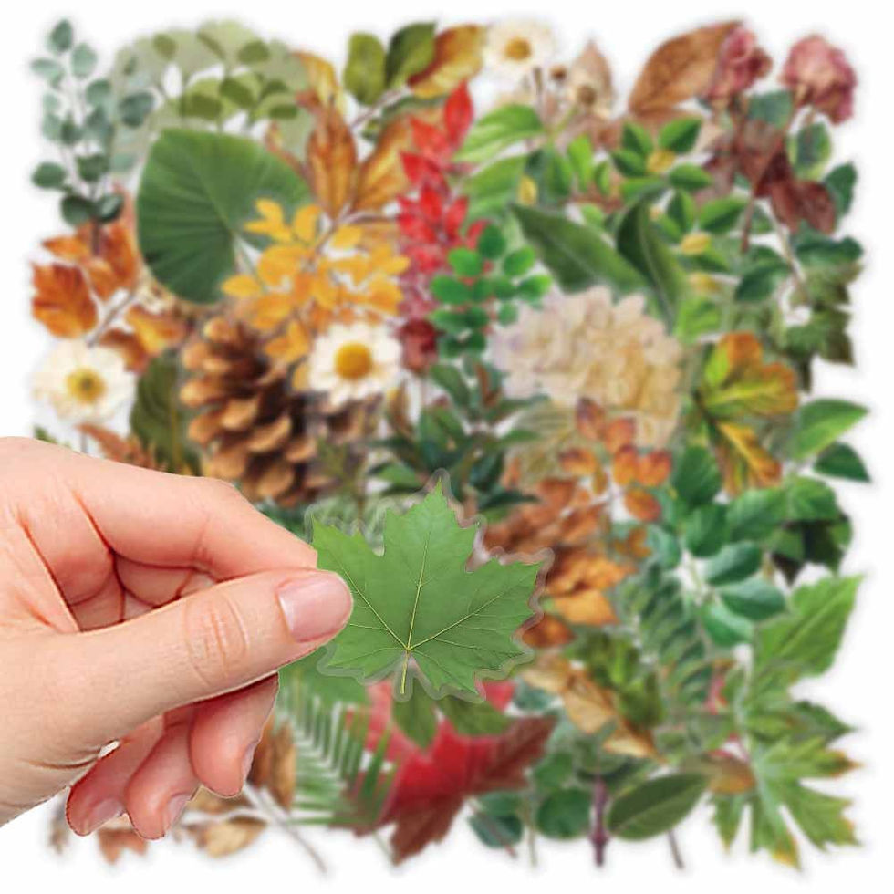 Thumbnail: 50Pcs Cartoon Plant Stickers Set DIY Decor for Phone Case Journal Laptop iPad Re